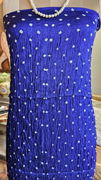 Beautiful Dola Silk Tie & Dye Suit with Zari Work Dupatta