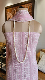 Pretty Georgette Suit with Sippi and Embroidery Work