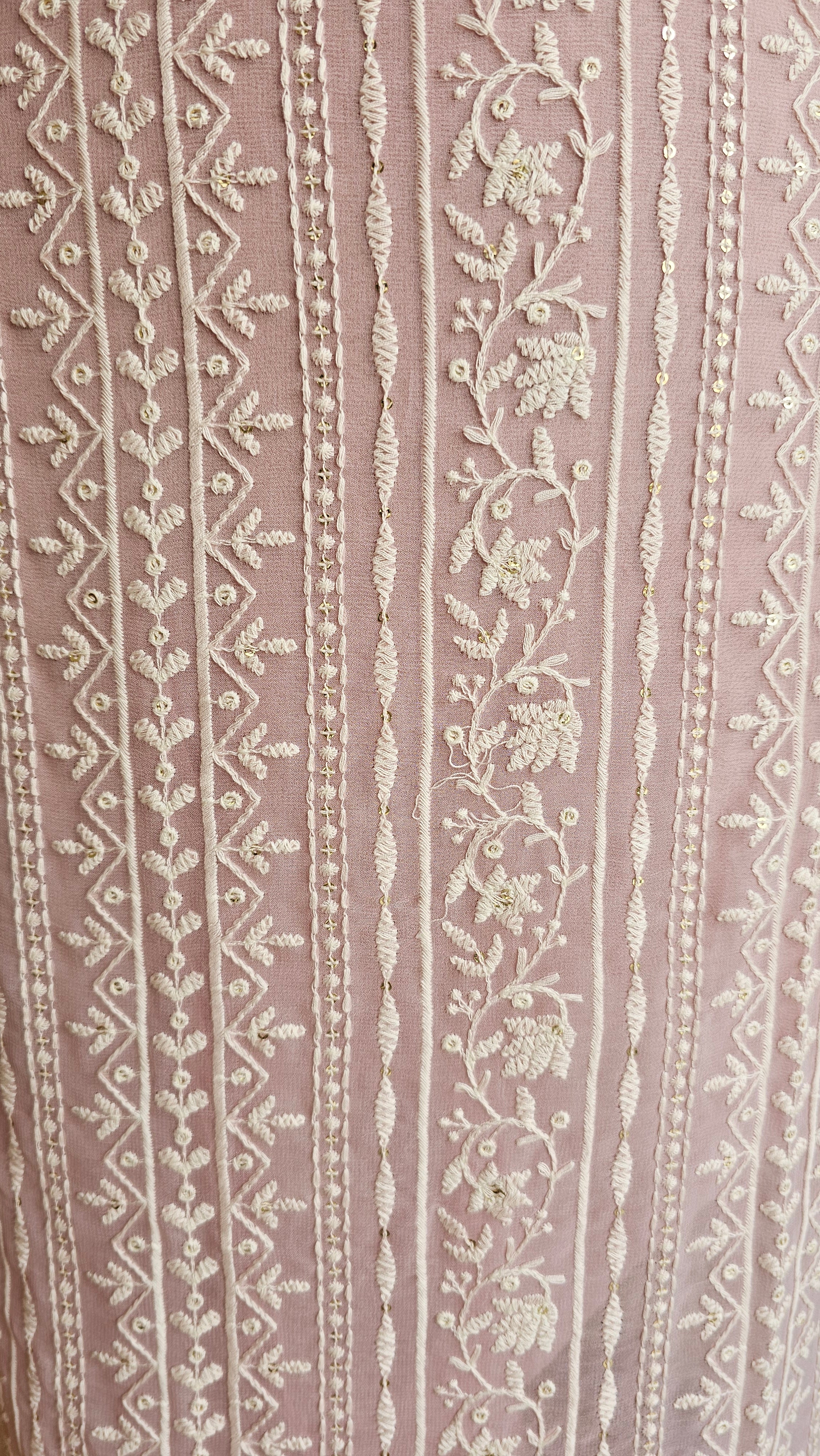 Pretty Georgette Suit with Sippi and Embroidery Work