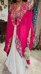 Beautiful Crepe Outfit with Thread & Zardozi Work