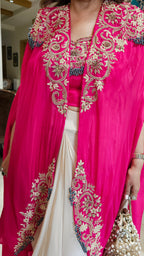 Beautiful Crepe Outfit with Thread & Zardozi Work