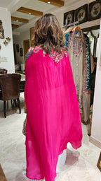 Beautiful Crepe Outfit with Thread & Zardozi Work