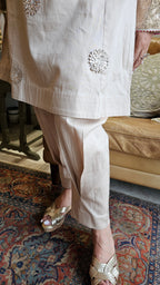 Beautiful Cotton Silk Outfit with Gota Work