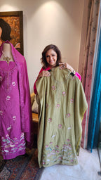 Beautiful Cotton Mul Unstitched Suit With Embroidery Work