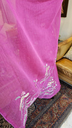 Beautiful Cotton Mul Unstitched Suit With Embroidery Work