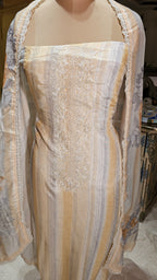 Beautiful Digital Printed Muslin Unstitched Suit With Resham Work