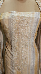 Beautiful Digital Printed Muslin Unstitched Suit With Resham Work