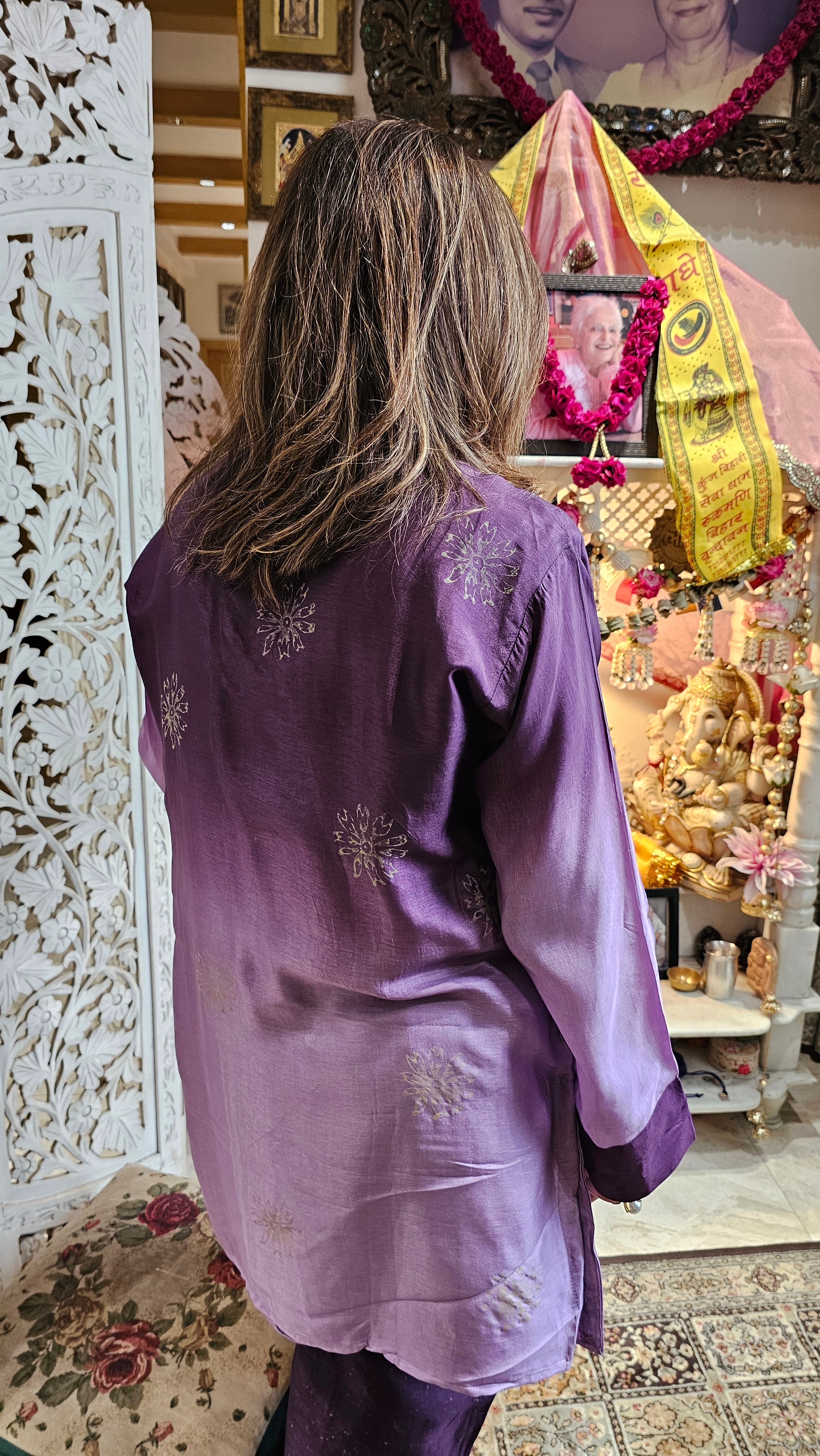 Beautiful Raw Silk Co-ord Set Embellished With Hand Work