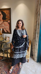 Beautiful Original Pakistani Embroidered Lawn Suit with Chinon Dupatta