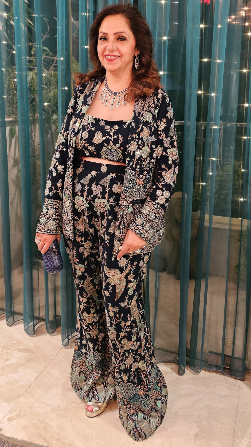 Beautiful Georgette 3 piece Set with Resham and Hand work