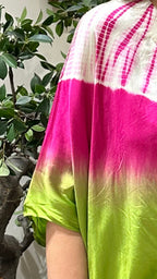 Gorgeous Parrot Green Satin Drape Dress