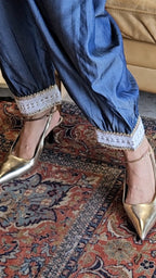 Booti Embroidered Soft Denim Shirt With Plain Soft Denim Pants