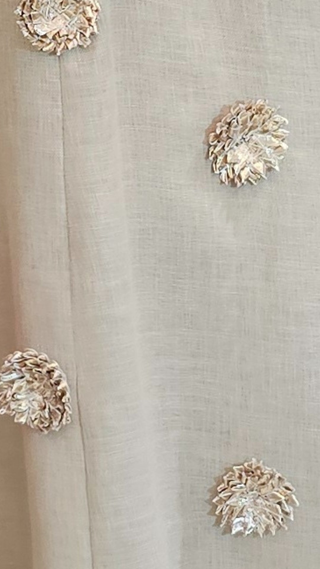 Grey Chendari Silk Co-ord Set With Patch Work