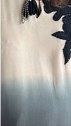 Chinon Top with Crepe Bottom and Handworked Embroidered Patchwork