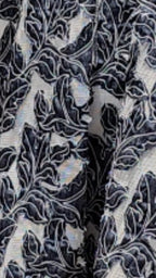 Dark Blue Denim Co-ord Set in Embroidered Denim