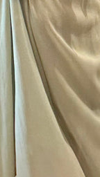 Beautiful Sage Green Georgette Hand Embroidered Top With Drape Skirt