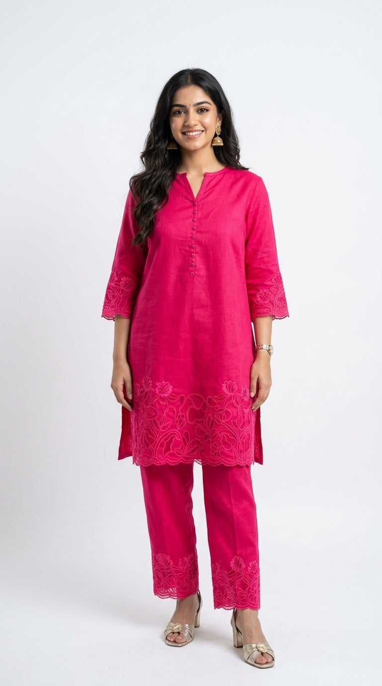 Beautiful Soft Organza Shirt & dupatta With Net Cut Work & Upara Silk Bottom